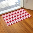 thumbnail image 6 of SSNTSY Red and White Outdoor Rug Washable Front Door Mat Layered Stripe Mat Valentines Layering Rug for Front Porch Outdoor Entryway Mother's Day, 6 of 8