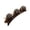 Coffee, variant on Rhinestone Heart Decor Elegant Hair Pin Lint Double Layer Hairpin Hair Clip Hair Ties,Red
