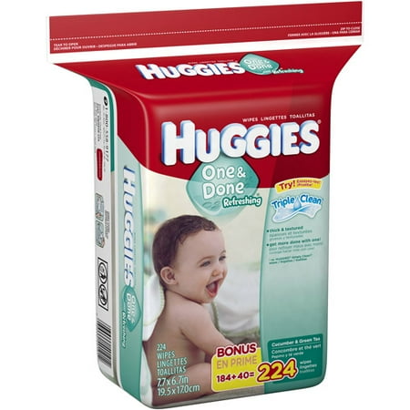 Huggies One & Done Bonus Wipes 224 Count