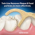 thumbnail image 2 of Twin Line Dental Floss Picks (220 Count) – Tooth Flossers Made with Wheat-Straw, Double Thread for 2X Clean, Minty Fresh, Smooth Glide, Shred-Resistant | Travel Case Holds 10, 2 of 3
