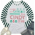 thumbnail image 5 of MOUSYA Be A Cindy Lou Who T-Shirt Tee Christmas Raglan Long Sleeve Tops Splicing Baseball Tees Shirt for Women, 5 of 9