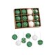 thumbnail image 2 of Juego de 12 Bolas Navideñas Flocadas | Adornos Navideños de Espuma Roja, Verde, Blanca y Rosa | Bolas Ligeras de Gamuza con Tapas Colgantes | Ideales para Árboles de Navidad, Bodas, Fiestas y Decorac, 2 of 6