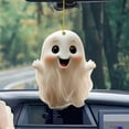 thumbnail image 2 of Ghost Halloween Car Pendant Acrylic Flat Hanging Ornament For Rearview Mirror Decoration Car Accessory Spooky Theme Decor With Hanging Rope, 2 of 6