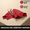 thumbnail image 4 of Softopia Cotton Hemstitch Table Fabric Cloth Napkins 18"x18", Set of 4, Red, 4 of 7