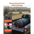 thumbnail image 4 of VEVOR Water Storage Bladder, 30 Gal Collapsible Water Storage Bag, Wear-Resistant 1000D PVC Soft Waters Bag, Leakproof Camping Tank Containers for Garden Irrigation RV Emergency Use, Black, 4 of 9