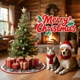 thumbnail image 6 of Christmas Tree Skirt 48 Inches Red Xmas Soft Cover Mat Decor Retro Xmas Tree Skirt for New Year Holiday Ornaments Indoor Outdoor Decorations (Buffalo Plaid), 6 of 6