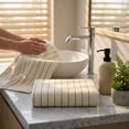 thumbnail image 5 of LEFXSMR Hand Towels, 28.3"X13.3" Cotton Soft Absorbent Quick Dry Washcloths, Bath Towels for Bathroom Gym Dorm Travel, Beige, 5 of 7