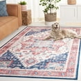 thumbnail image 5 of Safavieh Arizona 6'-0" X 6'-0" Square Polyester Power Loomed Rug In Rust / Navy, 5 of 13