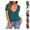 14# Dark Green, variant on Sexy Tops for Women Deep V Neck Shirts Summer Low Cut Top Short Sleeve Tshirts Trendy Clothes Fashion Clothing White L