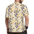 thumbnail image 2 of Wukai Snake And Floral Print Men's Short-Sleeved Mesh T-Shirt,Quick-Dry Short Sleeve Workout T-Shirt-6X-Large, 2 of 8