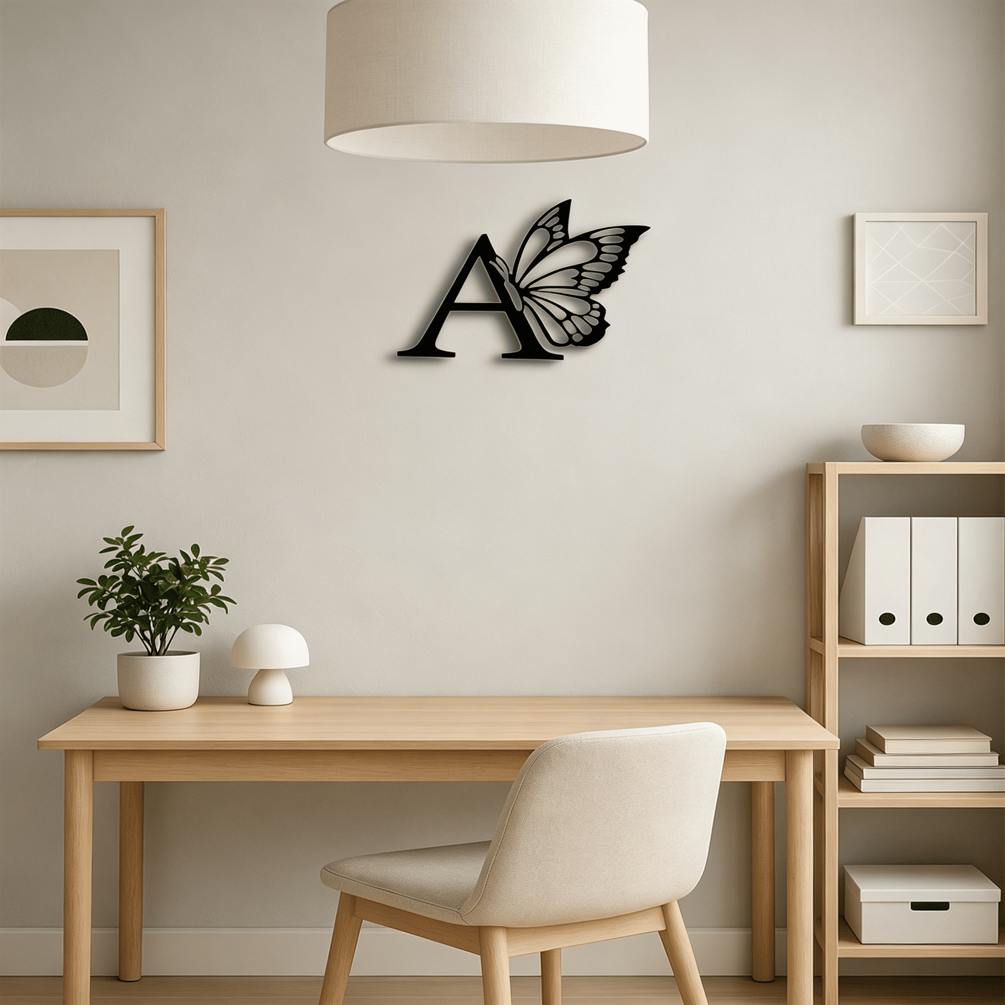 Single Butterfly Monogram iron Wall Art Sign Custom All Letters Wedding Backdrop Home Wall Decor Housewarming Gift DIY Wedding Sign Christmas Halloween New Year Home Decor