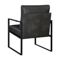 thumbnail image 6 of Lexicon Brynda Faux leather Accent Chair in Dark gray, 6 of 11