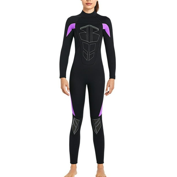 Greeniant Trajes de buceo, traje de neopreno cálido, traje de baño térmico ajustado para Surf, elástico, cómodo, duradero, accesorio subacuático, Deportes acuáticos Mujer Morado XXL Greeniant OD020688-24