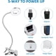 thumbnail image 5 of Lámpara de escritorio LED con clip de 8 W e interruptor, 3 colores de luz y 10 niveles de intensidad regulable, cuello de cisne flexible de 360°, lámpara de noche USB para leer, estudiar y trabajar, p, 5 of 5