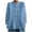 Light Blue, variant on Staron Spring Summer Women's Casual Button Up Cardigan Shirt Short Sleeve Round Neck Pleated Top Loose Comfy Blouse, Light Blue XXL