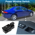 thumbnail image 2 of Interruptor de ventana eléctrica Unique Bargains para el lado del pasajero delantero derecho para Honda Accord 2003-2007 Negro, 2 of 7