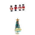 thumbnail image 1 of 1:12 Árbol de Navidad con 4 Piezas de Banda Personas, y, 1 of 9
