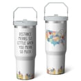 thumbnail image 2 of 1pc Long distance relationship 30oz Tumbler with Straw & Handle - Insulated Stainless Steel Cup | Holiday Gift for Man Women (Christmas, Valentine's, Birthday), 2 of 7
