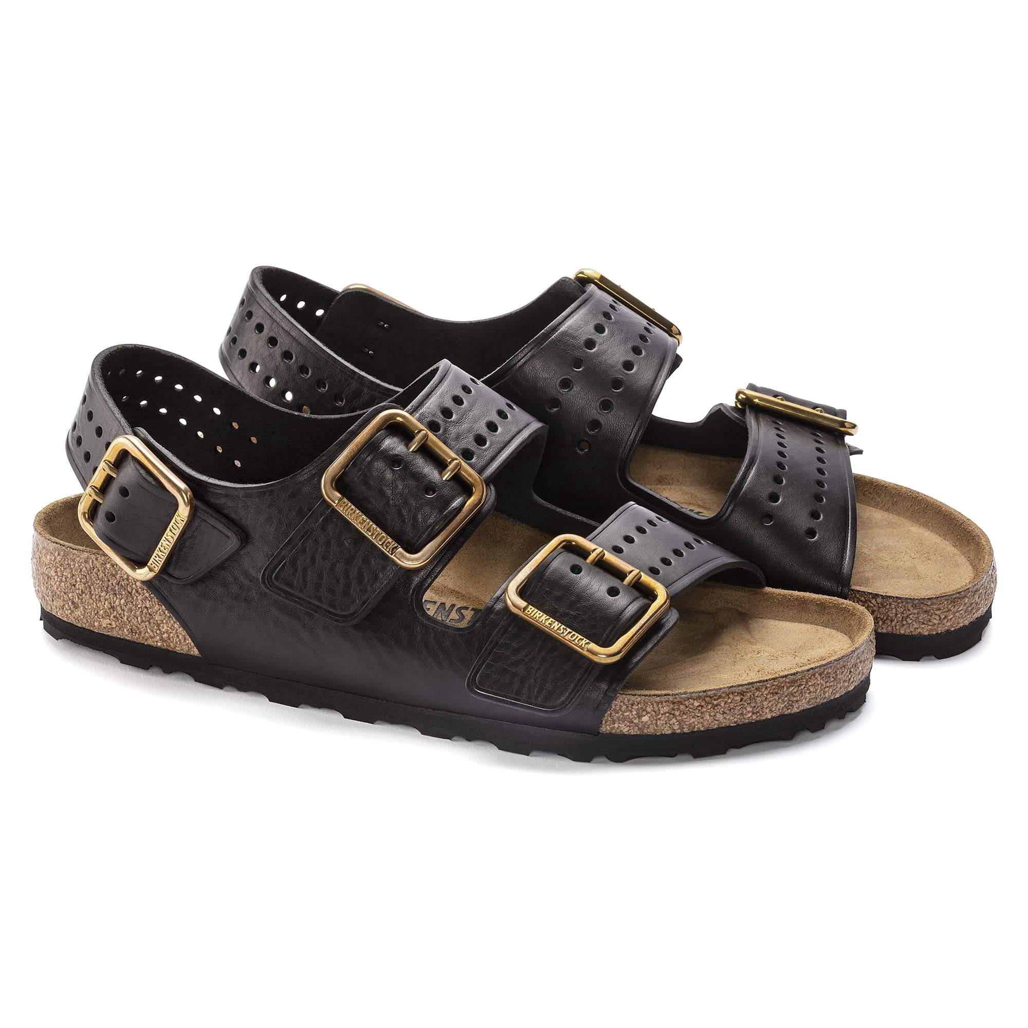 BIRKENSTOCK Milano Bold Aniline Leather Sandals - Maximum Grip and Modern Urban Style - Multiple Color & Sizes