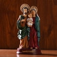 thumbnail image 4 of estatuilla de la sagrada familia,sagrada familia estatuilla católica jesús estatuas,escena de la natividad figuritas navidad interior,pesebre escena figuras decoraciones ornamento,decoración, 4 of 9