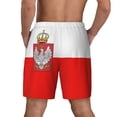 thumbnail image 2 of Men's 2 in 1 Swim Trunks with Compression Liner Poland Quick Dry Beach Shorts, 2 of 6