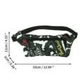 thumbnail image 3 of Unique Bargains 1 Pc Fanny Pack Thin Camo Waist Bag Gray, 3 of 6