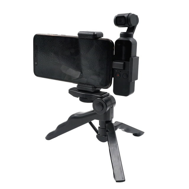 MasteelfCA Body Phone Connection Fixing Bracket With Tripod For OSMO Pocket Use(Black)