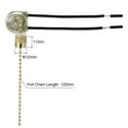 thumbnail image 4 of Uxcell Pull Chain Switch On-Off ZE-109 for Ceiling Fan Lamp Light Clear Golden 3 Pack, 4 of 6