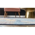 thumbnail image 3 of Jill Zarin Jill Zarin’s Downtown Round Abstract Modern Area Rugs, Blue, 3 of 6