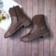 thumbnail image 5 of NECHOLOGY Botas Mujer Adulto Femenino Zapatos Botines para mujer Botas Casual Ladies On Heels Fashion Short Women's Tobillo Slip Shoes botas de mujer (Brown, 8), 5 of 6