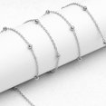 thumbnail image 3 of Cadena de anteojos Cordón Correa para el cuello Cuerda Cordón Collar Retenedor de sol para niñas 27.56in Plata con Perla Hugo Cadena de gafas, 3 of 4