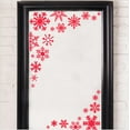 thumbnail image 3 of Winter Snowflakes Christmas Decals and Decor Vinyl Lettering Decal Stickers Self Adhesive - Medium Set of 27 - Sizes Range from 2"-7" - Color: Red, 3 of 6