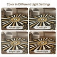 thumbnail image 7 of ODIKA 3'x5' Washable Throw Rug Stain Resistant, Low Profile, Non-Slip Record Vintage Vinyl Disco Groove Rays Music Symbols Player Dj for Entryway, Kitchen, Mudroom, 7 of 7