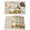 Beige, variant on Yellow Sunflower Placemats Set of 12, Gnomes Elegant Pastoral Vintage Art Rustic Placemats for Dining Table, Place Mats for Kitchen Tabletop, Waterproof Wipeable Dining Table Mats Set