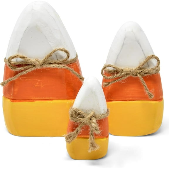 Gift Boutique Halloween Candy Corn Wooden Table Decorations Set