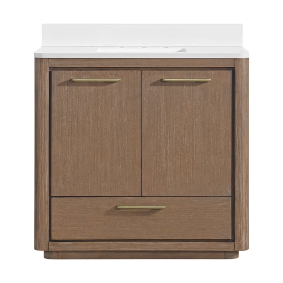 Miseno Mv-N251-V36 Saleya 36" Free Standing Single Basin Vanity Set - Walnut Drift