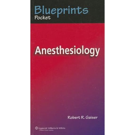 Pre-Owned Blueprints Pocket Anesthesiology (Paperback) 140510452X 9781405104524