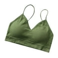 3Pcs V Neck Tube Top Bra Padded Camisole Bra for Women Seamless - Walmart.com