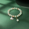 thumbnail image 5 of YYKihy 2024 New Imitation Jade Butterfly Glass Bracelet Children's Bead Bracelet, 5 of 9