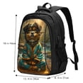 thumbnail image 4 of Yiaed Creekside Meditating Puppy Print Laptop Backpack,Business Travel Durable Laptops Backpack with USB Charging Port,Water Resistant College Computer Bag, 4 of 5