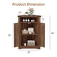 thumbnail image 3 of QinaQin Gabinete esquinero con puertas corredizas tipo granero y repisa ajustable, organizador estilo farmhouse para baño, cocina o sala, 3 of 7