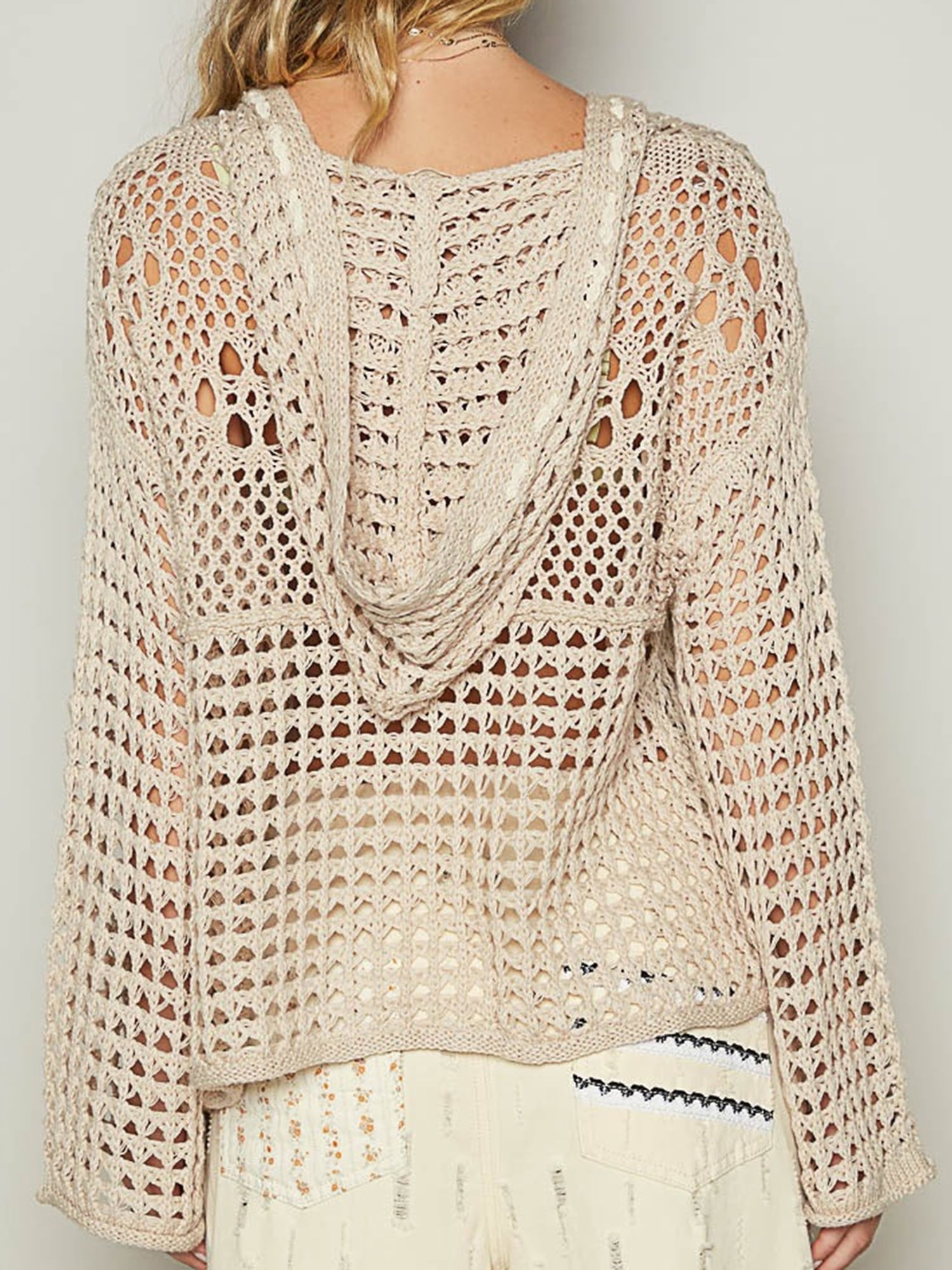 Ameri　CROCHET LONG KNIT Ameri（アメリ）の「CROCHET LONG KNIT（その他トップス）」 - WEAR