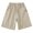 l#Khaki1956, variant on CAIVO Boys Summer School Shorts Students Comfortable Casual Elastic Waist Flat Front Lightweight Twill Fabric To Fit Boys From 3 To 18 Years Stylish Child Solid Color Clothing