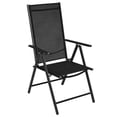 thumbnail image 2 of vidaXL Folding Patio Chairs 2 pcs Aluminum and Textilene Black, 2 of 3