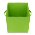 thumbnail image 4 of Casafield Set of 6 Fabric Storage Cube Bins, Lime Green - 11" Collapsible Foldable Cloth Baskets for Shelves and Cubby Organizers, 4 of 8