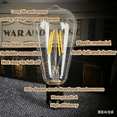 thumbnail image 6 of LED Outdoor String Lights 50FT Patio Lights with 27 Shatterproof ST38 Vintage Edison Bulbs, Adjustable light, Waterproof for Porch, Patios, Gardens, Parties, Weddings (50FT-27 Shatterproof), 6 of 8