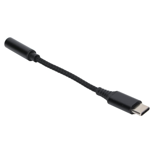 Adaptador USB Tipo C A Conector Hembra De Auriculares De 3,5 Mm, Cable Adaptador USB C A Aux Audio, Cable Trenzado De Nailon, Universal Para Teléfonos Y Tabletas