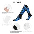 thumbnail image 5 of Rateoe Blue Viper Snake Compression Socks for Women and Men 20-30mmHg-Circulation Support Socks Knee High Nurse Pregnant Running Medical and Travel Athletic, 5 of 7