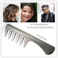 thumbnail image 1 of Tal 2 piezas Peine de dientes anchos negros Peines de peluquería para hombres Peines para desenredar Cepillo para el cabello Antiestático Resistente al calor Empu?adura Cuidado Peines de separación Profesión ShuxiuWang 8390614253292, 1 of 1