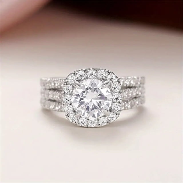 Anillo de moda Anillos de compromiso de boda Compromiso Boda Cumpleaños Día de San Valentín Joyas Regalos un anillo